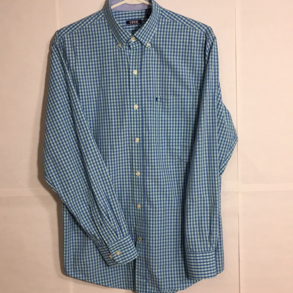 Izod Check Button-Up Shirt